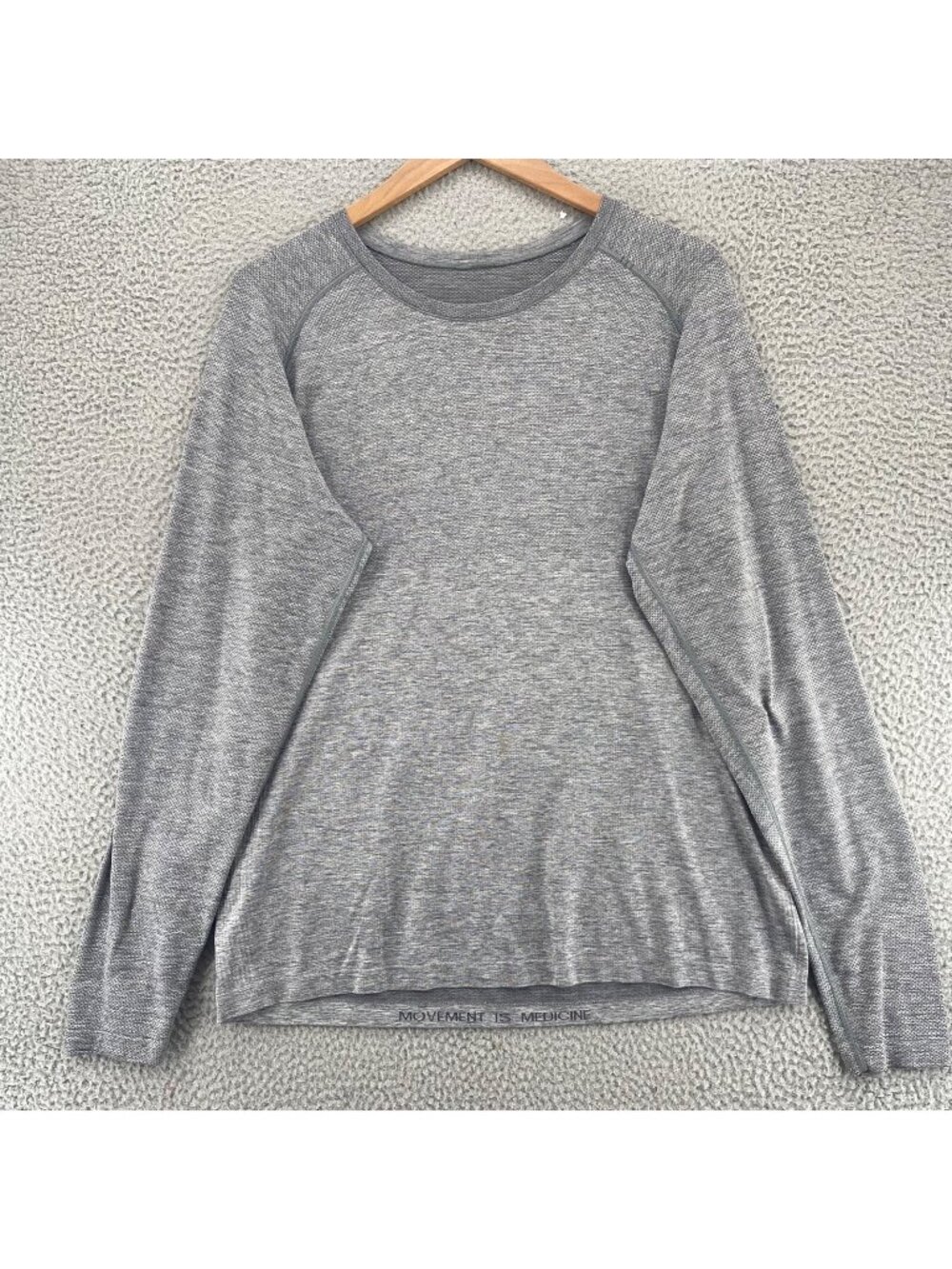 Lululemon Metal Vent Tech Long Sleeve 2.0 Top Mens XXL Slate White Stretch Knit